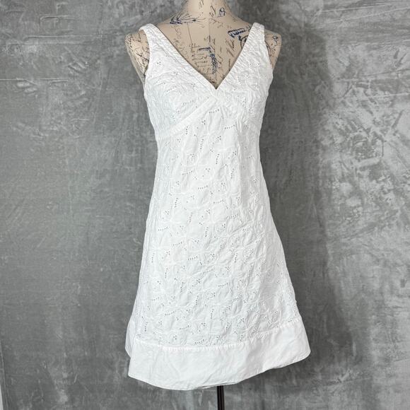 J‎ Crew Mini Sleeveless Dress Small White - Picture 1 of 16